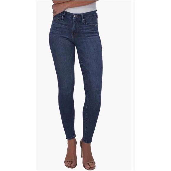NEW! Good American Jeans Women’s Size‎ 8/29 Good Legs Skinny Medium Wash Stretch - Picture 1 of 4